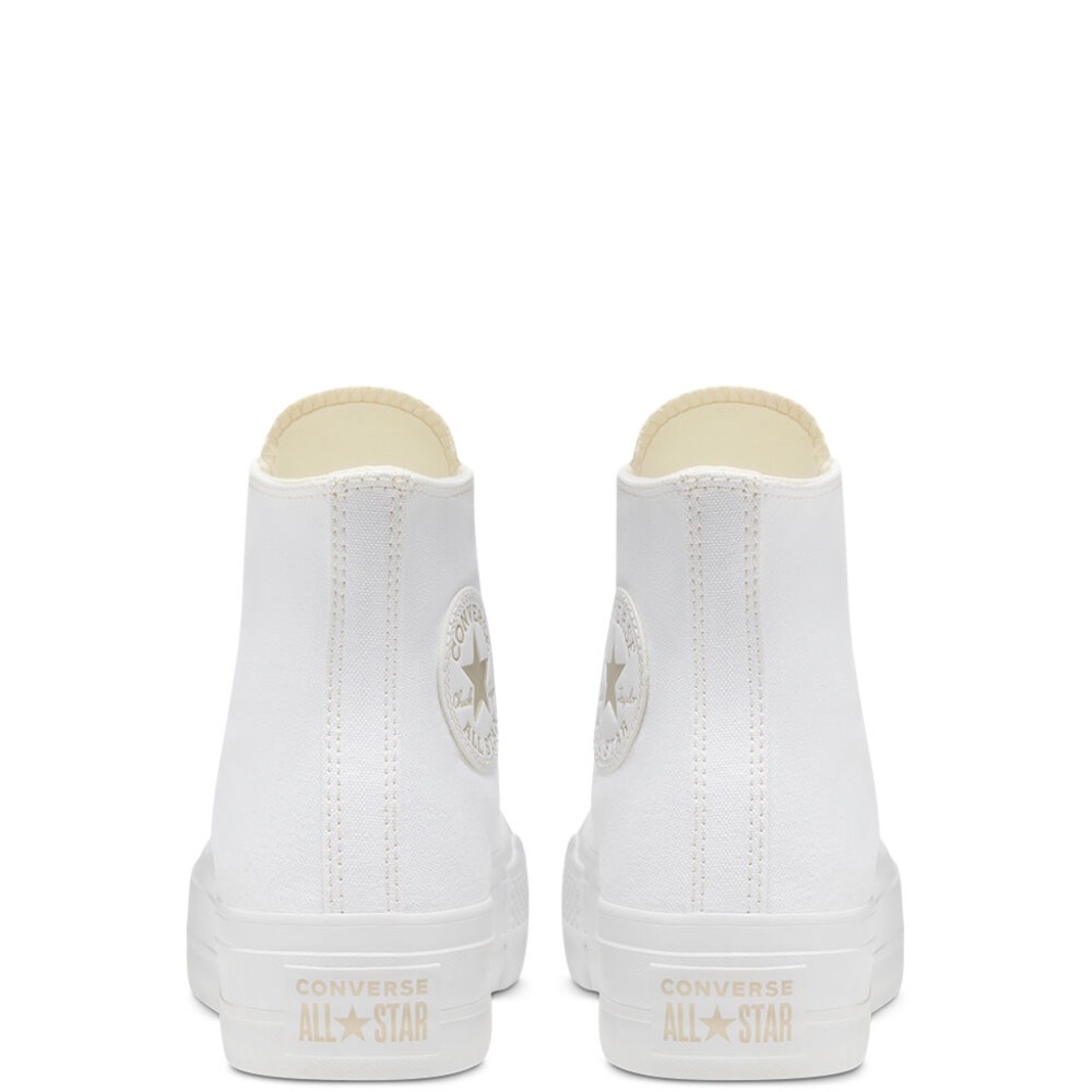 Converse White Gold Platform Chuck Taylor All Star - Picture 2 of 9